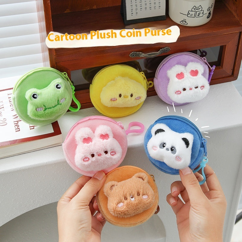 Cute Cartoon Plush Wallet Can Be Stored